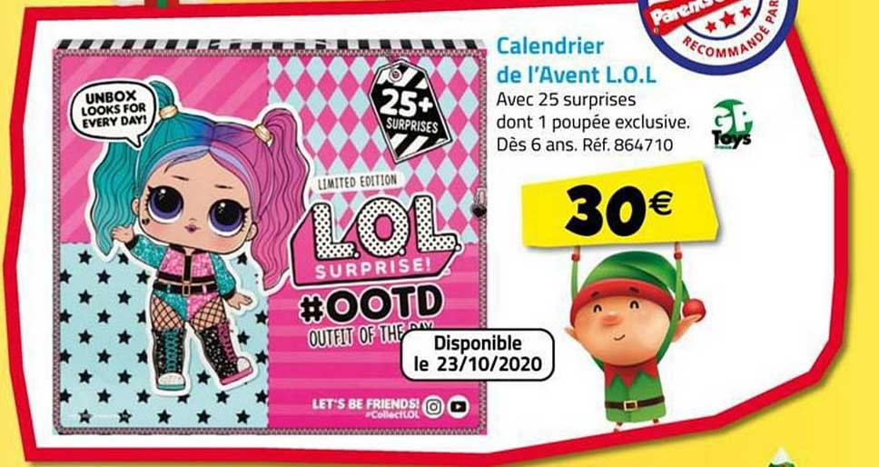 calendrier de l'avent l.o.l