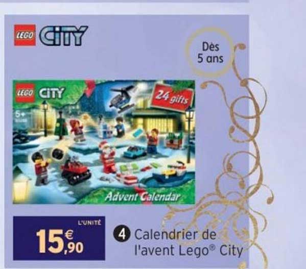 calendrier de l'avent lego city
