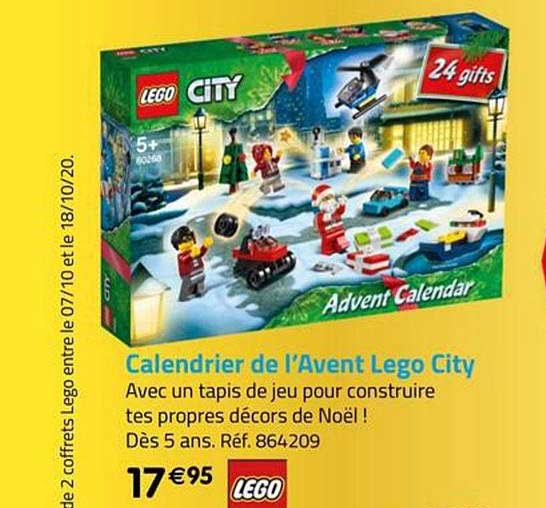 calendrier de l'avent lego city