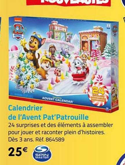 calendrier de l'avent pat'patrouille