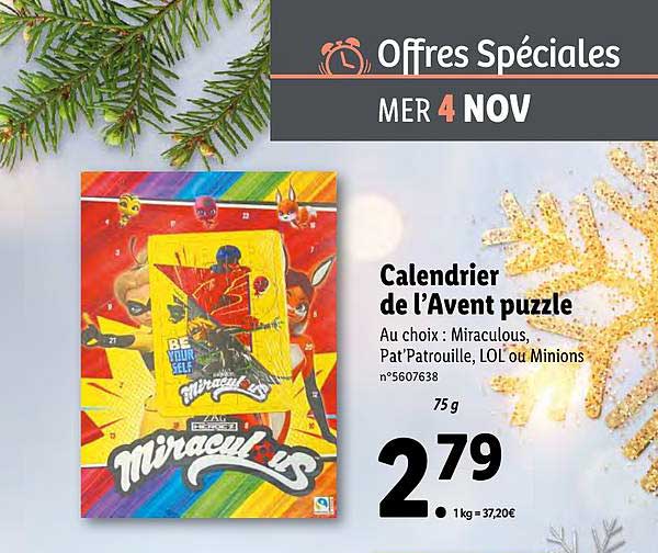 calendrier de l'avent puzzle