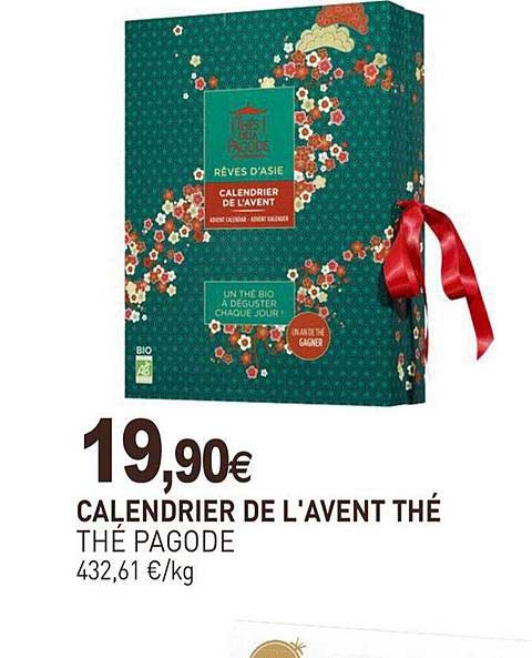 calendrier de l'avent thé thé pagode