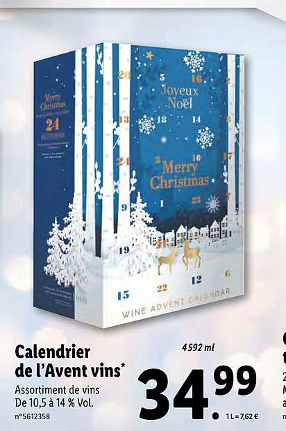 Calendrier De L'avent Vins