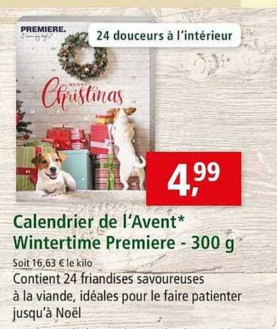 calendrier de l'avent wintertime premiere 300 g