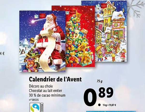 calendrier de l'avent