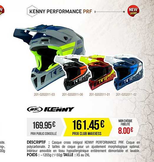 casque cross kenny performance prf