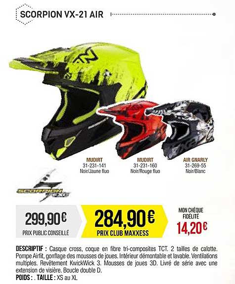 Casque Cross Scorpion Vx-21 Air
