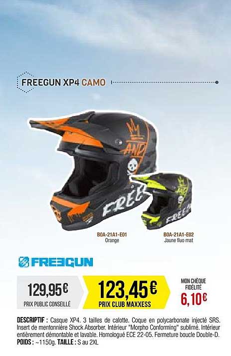 casque freegun xp4 camo