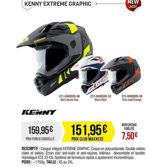 casque kenny extreme graphic