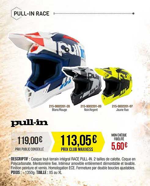 casque pull-in race