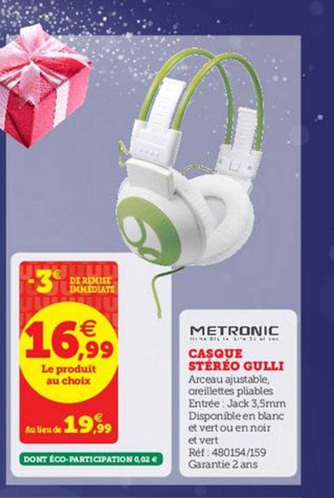 casque stéréo gulli