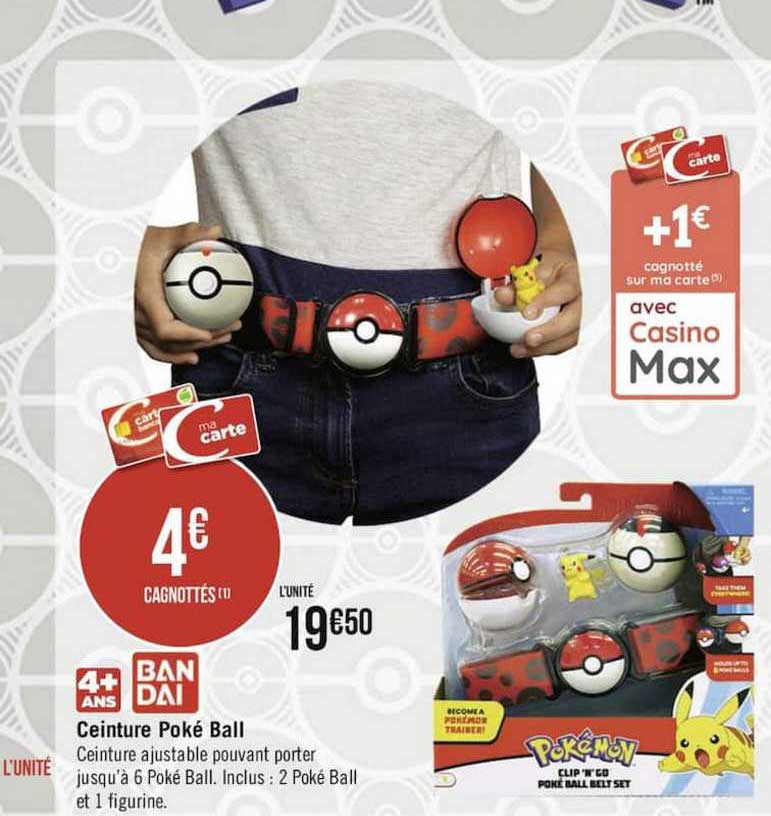 ceinture poké ball bandai