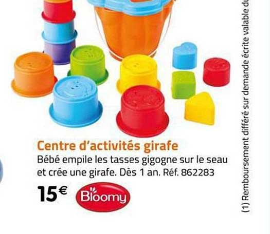 centre d'activités girafe bloomy
