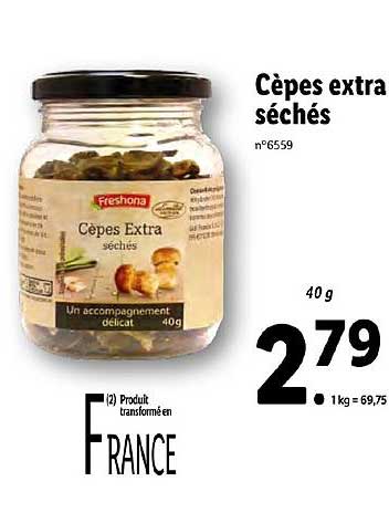 Cèpes Extra Séchés