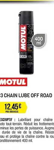chain lube off road
