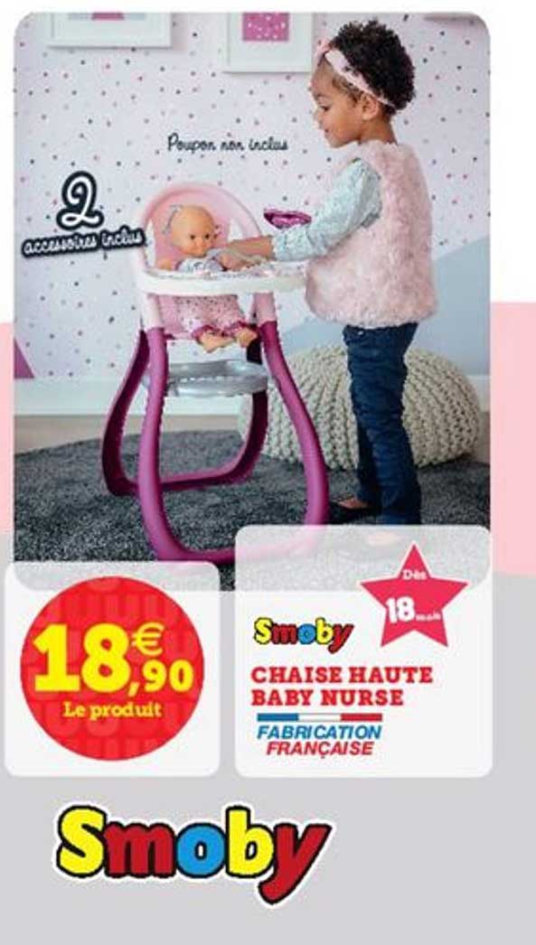 chaise haute baby nurse smoby
