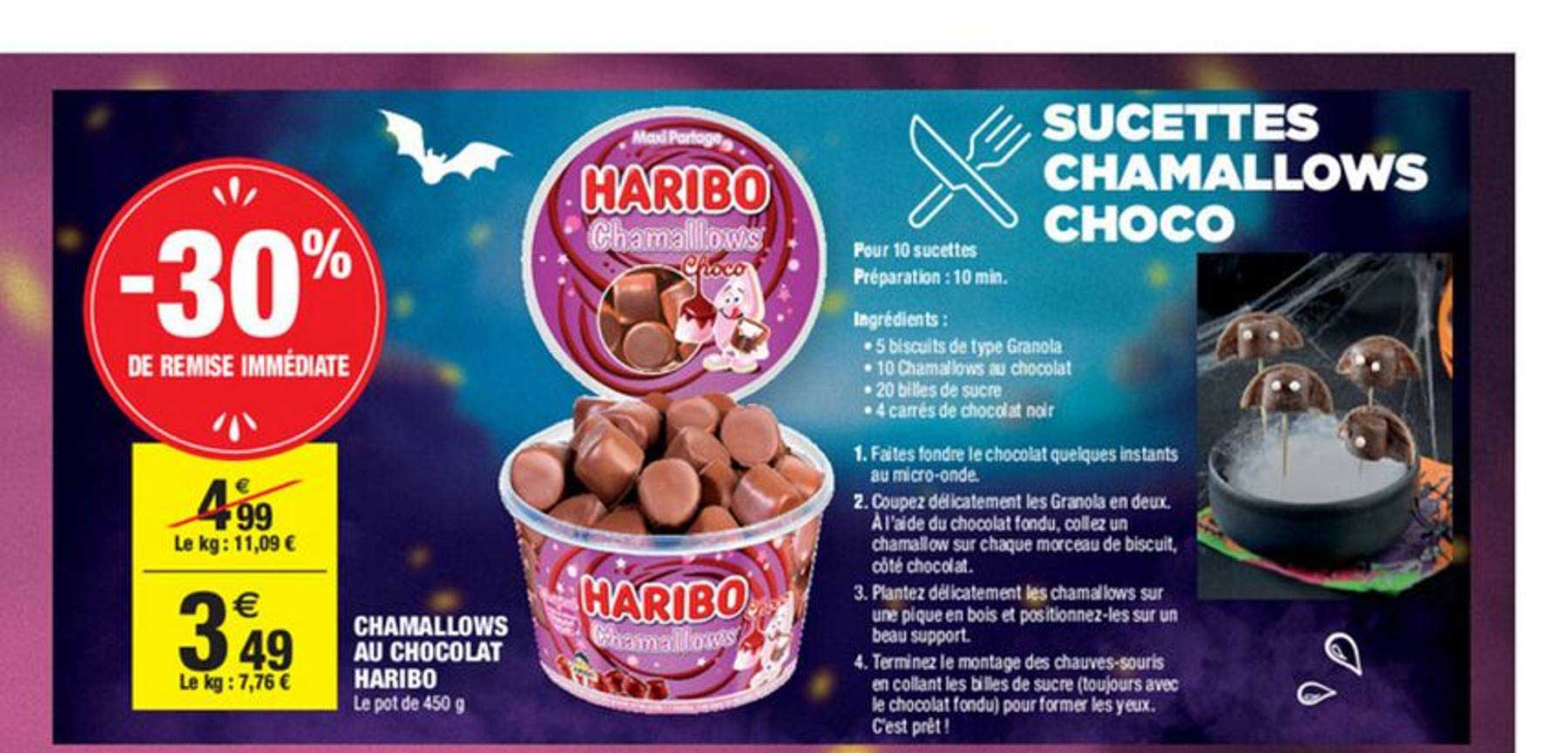 Chamallows Au Chocolat Haribo -30% Remise Immédiate