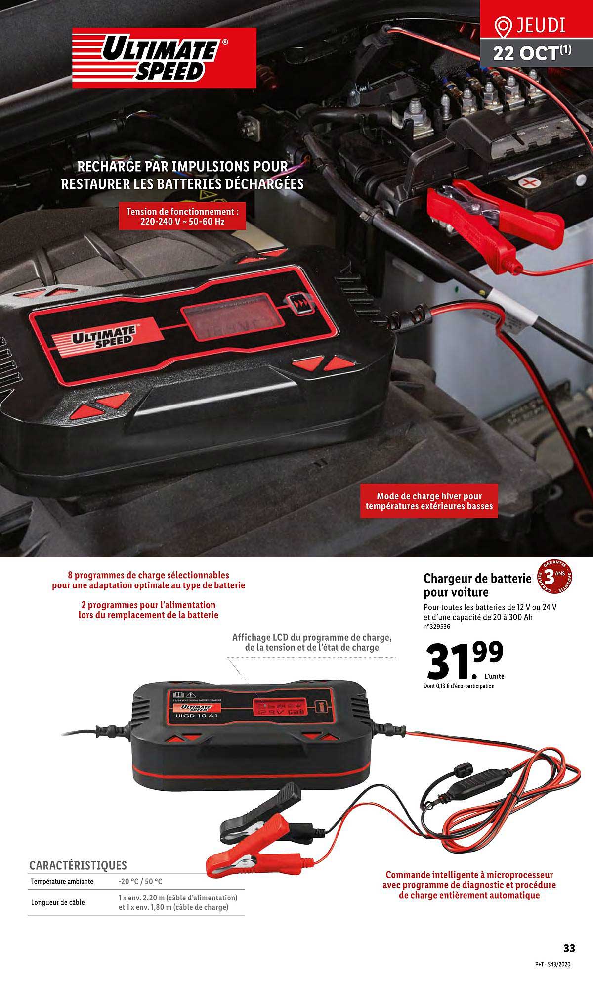 Chargeur De Batterie Pour Voiture