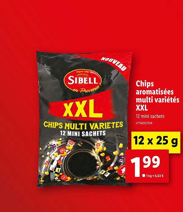 Chips Aromatisées Multi Variétés Xxl