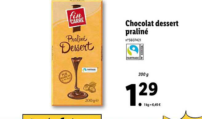 Chocolat Dessert Praliné