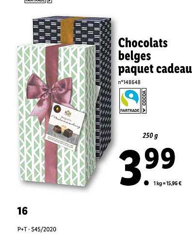 Chocolats Belges Paquet Cadeau