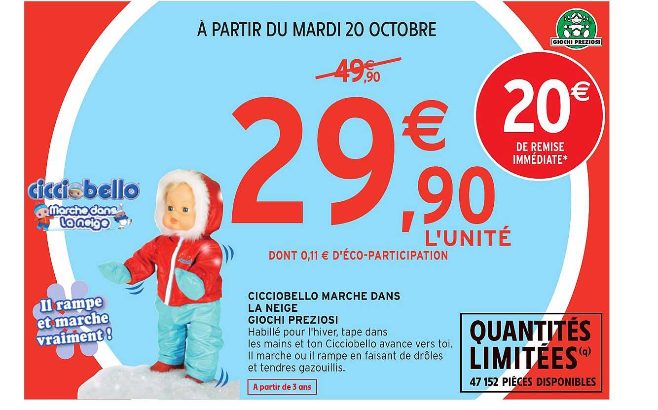 cicciobello marche dans la neige giochi preziosi