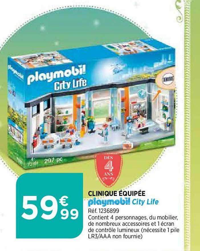 clinique équipée playmobil city life