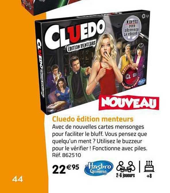 cluedo édition menteurs hasbro gaming