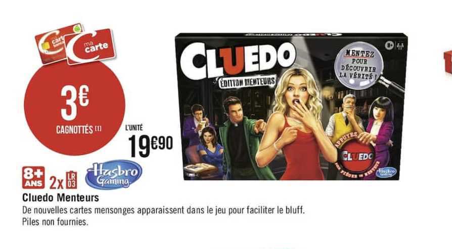 cluedo menteurs hasbro gaming