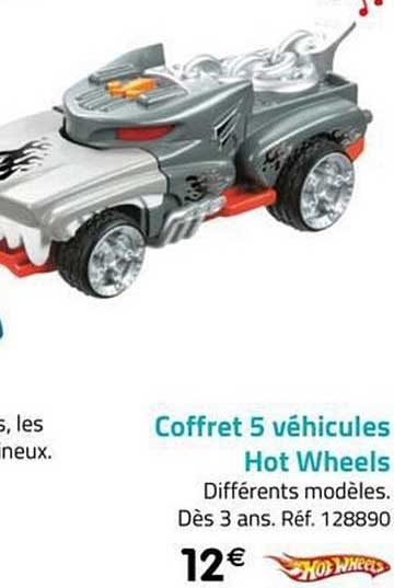 coffret 5 véhicules hot wheels