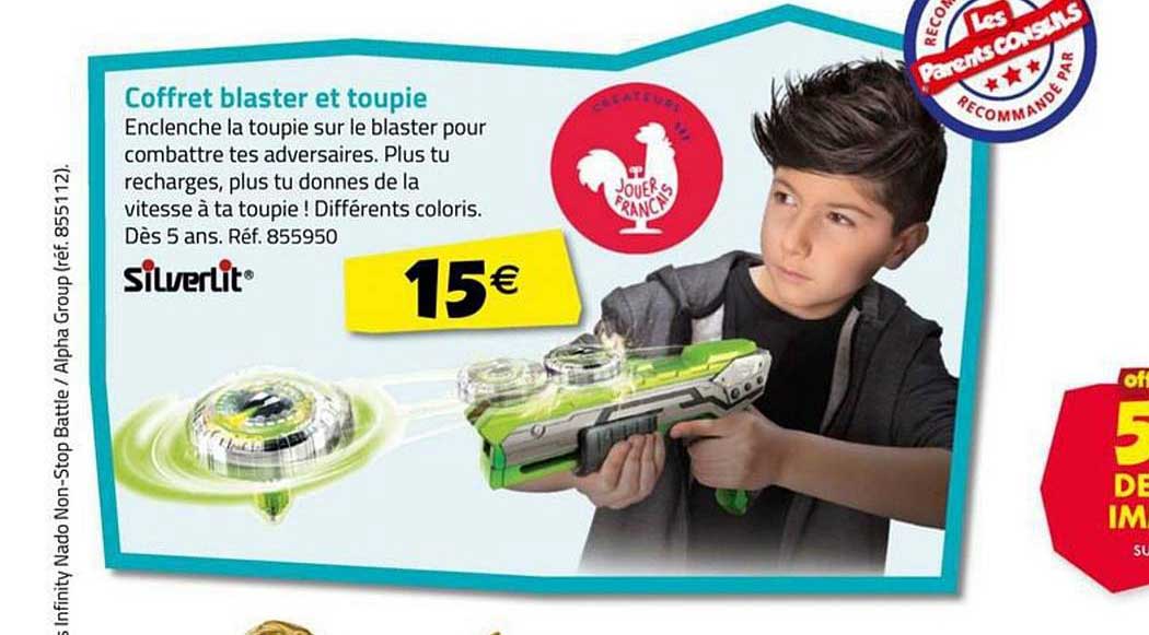 coffret blaster et toupie silverlit
