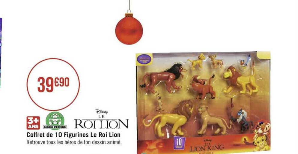 coffret de 10 figurines le roi lion