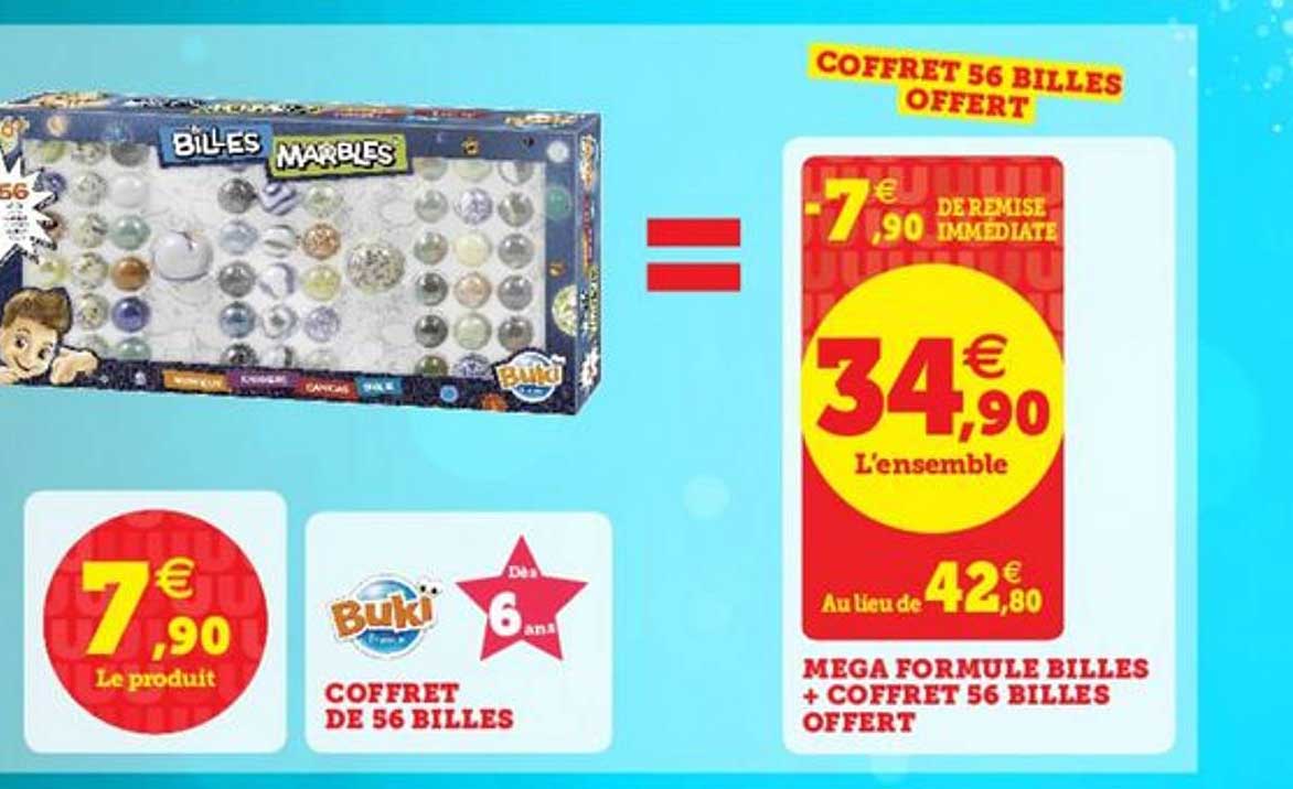 coffret de 56 billes , mega formule billes + coffret 56 billes offert