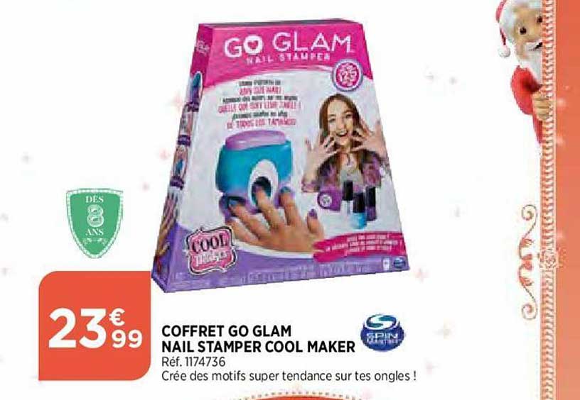 coffret go glam nail stamper cool maker spin