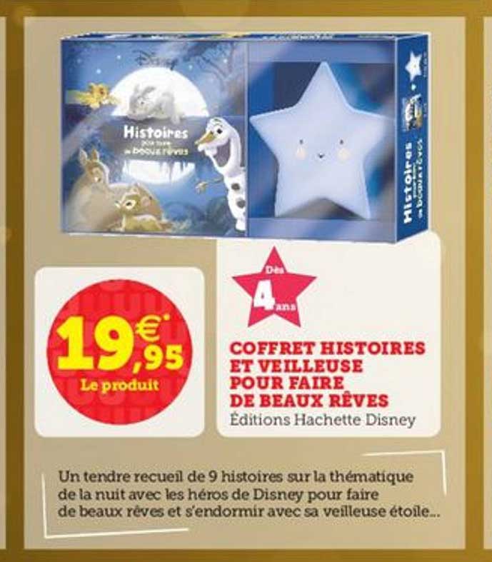 coffret histoires et veilleuse pour faire de beaux rêves