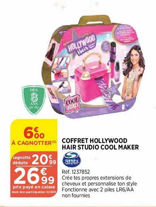 coffret hollywood hair studio cool maker