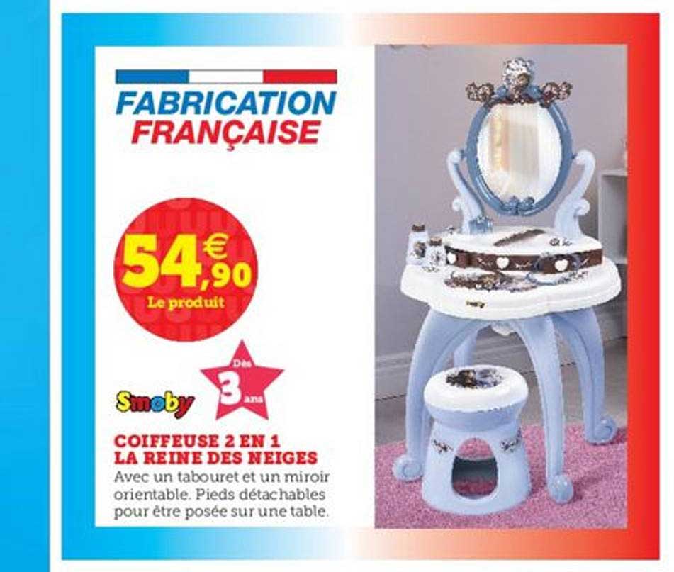 coiffeuse 2 en 1 la reine des neiges