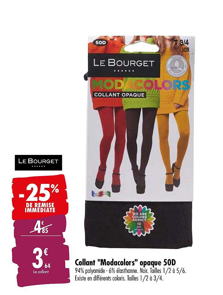 collant "modacolors" opaque 50d