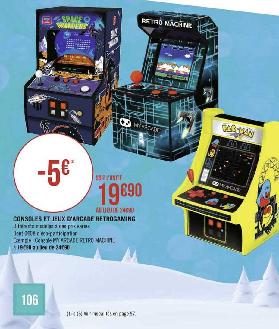 consoles et jeux d'arcade retrogaming