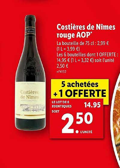 costières de nîmes rouge aop