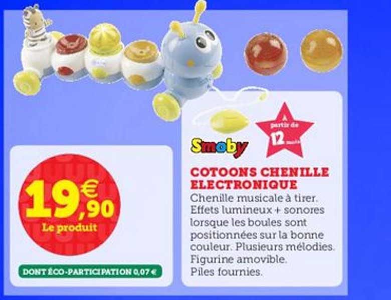 cotoons chenille electronique