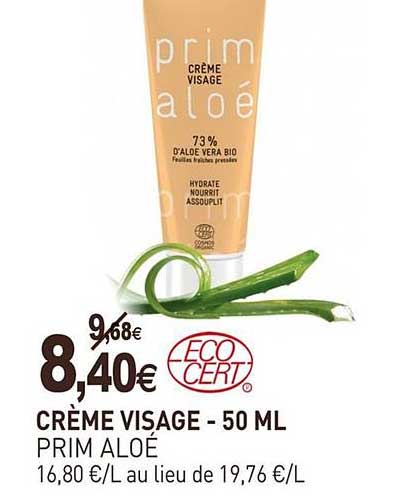 crème visage prim aloé