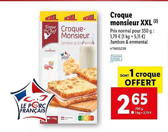 Croque Monsieur Xxl