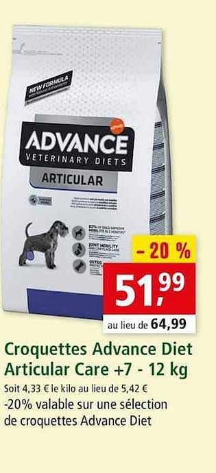 croquettes advance diet articular care +7 12 kg