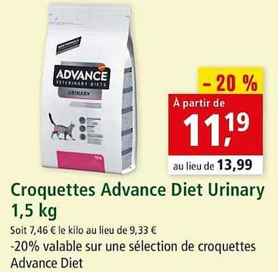 croquettes advance diet urinary 1.5 kg