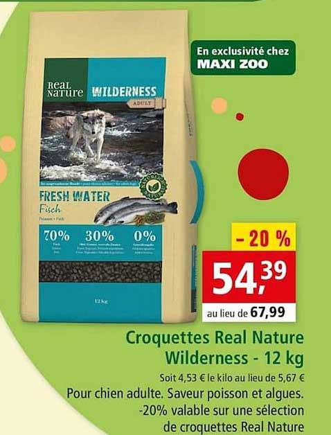 Croquettes Real Nature Wilderness 12 Kg