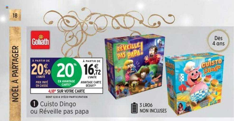 cuisto dingo ou réveille pas papa goliath