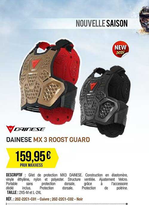 dainese mx 3 roost guard