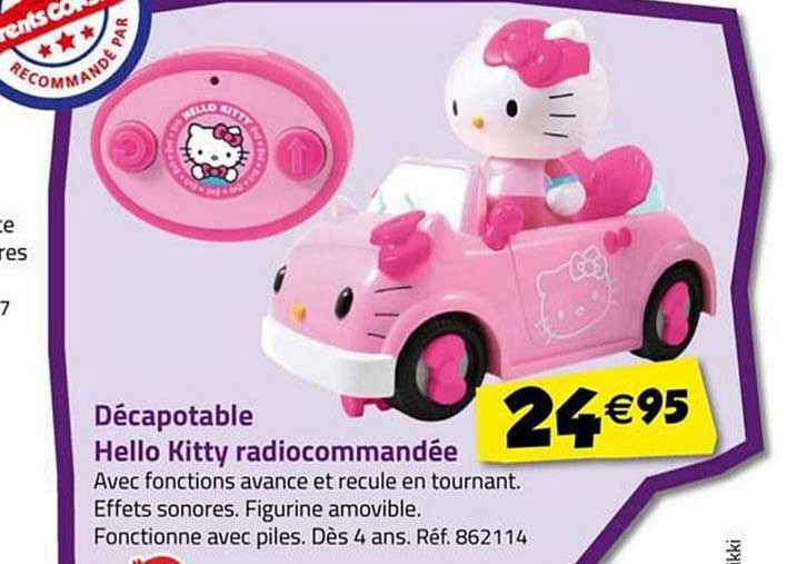 décapotable hello kitty radiocommandée