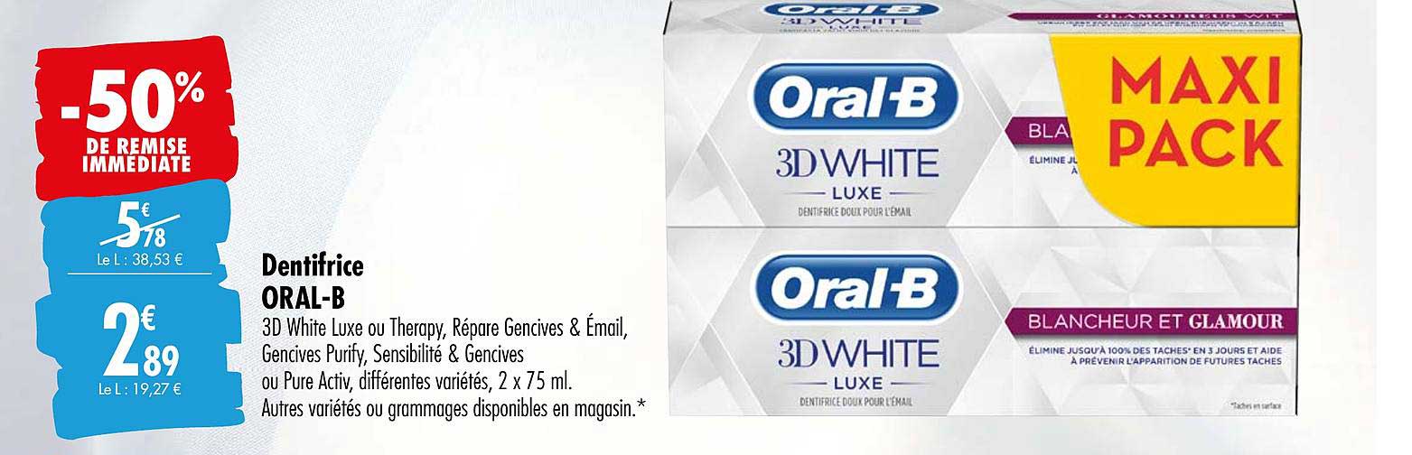 Dentifrice Oral-b